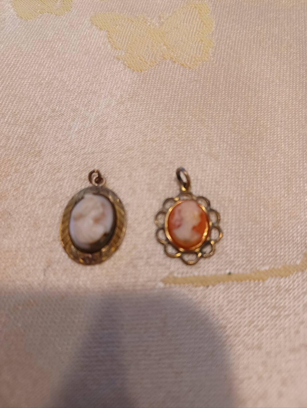 Vintage Miniature Cameo Pendants